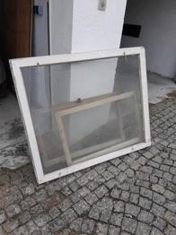 Fenster, Holz-Fenster, Kellerfenster Metall