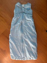 Kinderschlafsack 90 blau gestreift zu verschenken