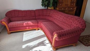 Ecksofa rot Landhausstil