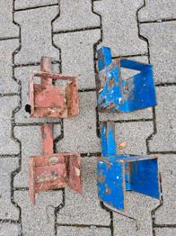 Halterung für Holzträger zu verschenken