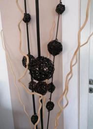 Deko-Zweige hell & dunkel mit Kugeln