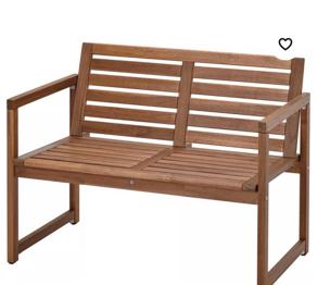 Verschenke Ikea Äpllarö Gartenbank braun