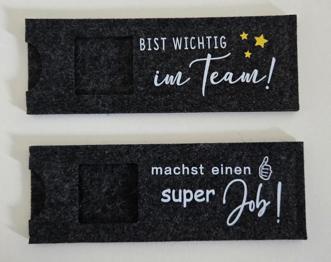 Filztaschen, Geschenk für Kollegen, Mitarbeiter