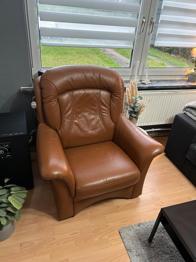 Ledersessel zu verschenken