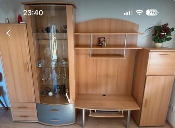 Wohnzimmerwand ohne Inhalt