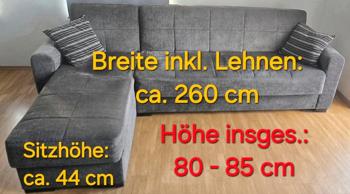Eck-Schlafsofa mit Stauraum zu verschenken an Selbstabholer!!!