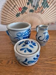 4 Steingut Teile zu verschenken